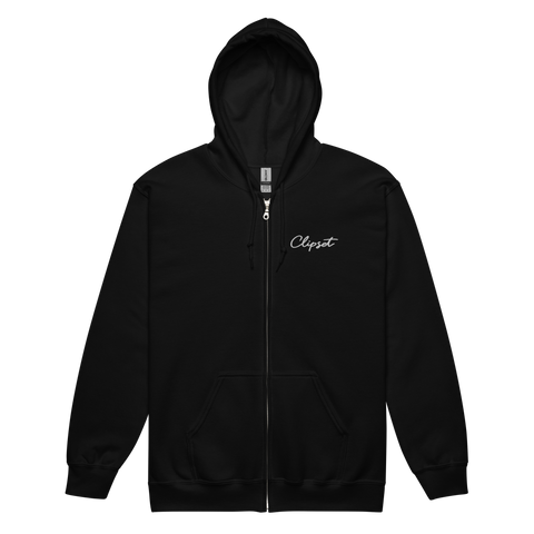 Clipset Simpleton Embroidered Heavy blend zip hoodie