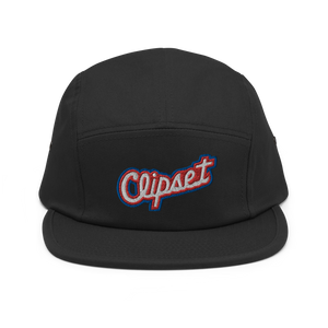 Clipset Tri-color Embroidered 5-panel Hat