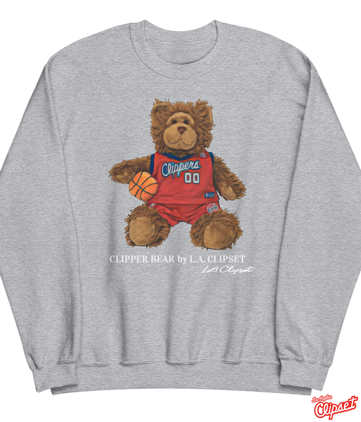 Clipper Bear by L.A. Clipset Crewneck Sweatshirt