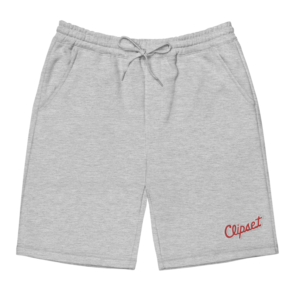 Clipset Script Embroidered Sweatshorts – Clipset Collection