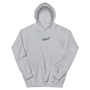 Clipset Script Center Court Royal/White Embroidered Hoodie